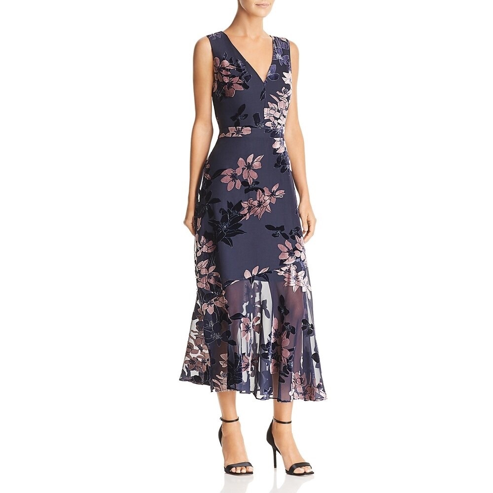 Sam Edelman Velvet Floral Maxi Dress